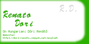 renato dori business card